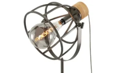 Stehleuchte, 1-flammig, Holz/Metall