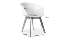 Stuhl 4er-Set Alborg