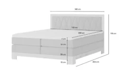 Switch Refresh Boxspringbett teilmassiv Endo
