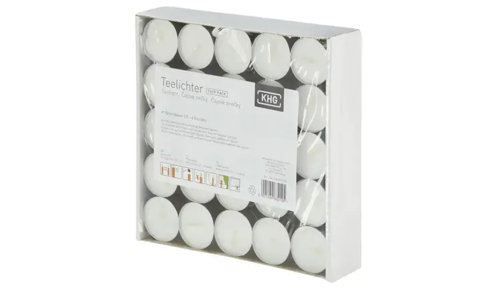 Teelichte, 75er Pack
