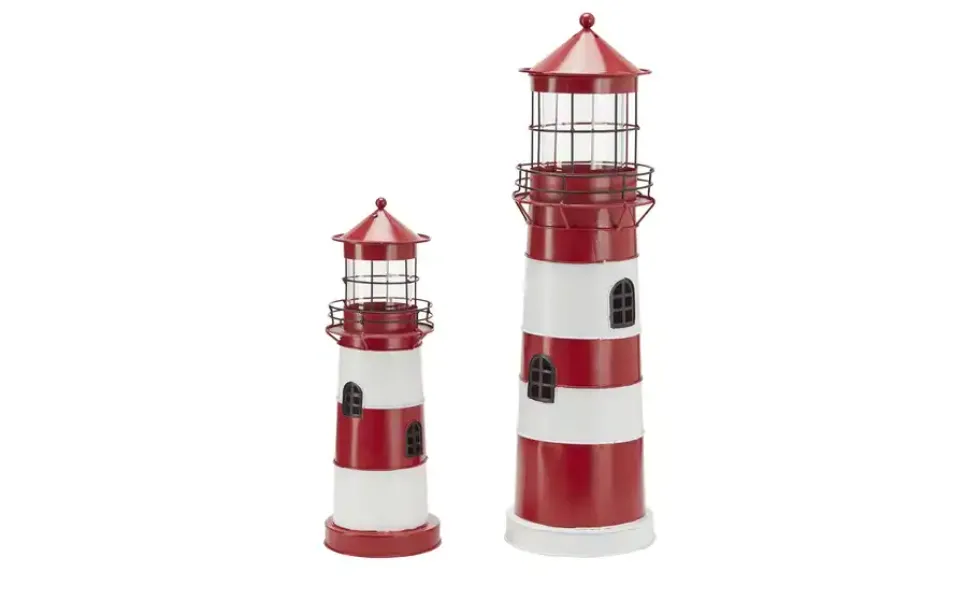 Teelichthalter Leuchtturm, 2er Set