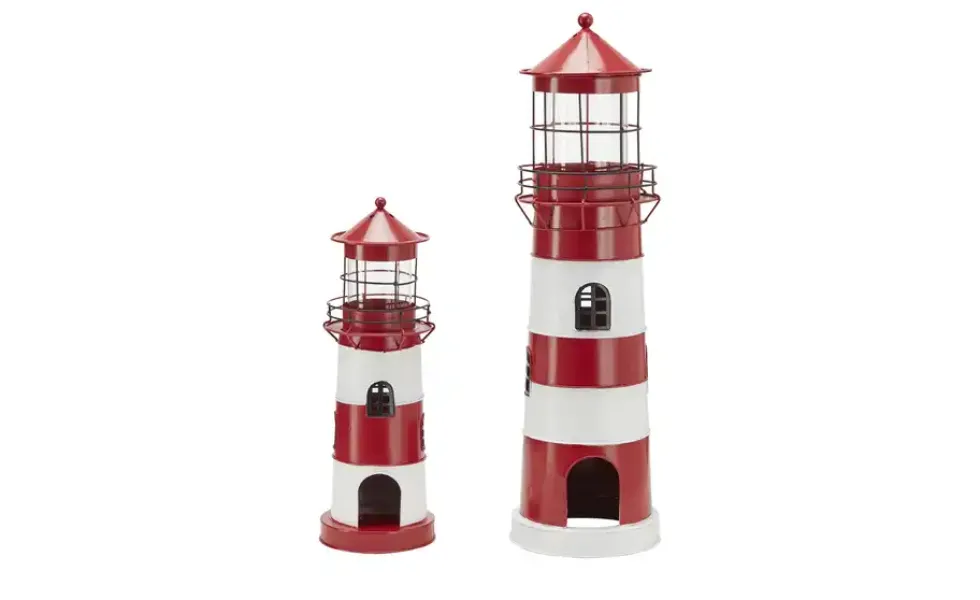 Teelichthalter Leuchtturm, 2er Set