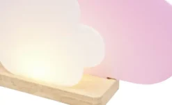 Tischleuchte, Wölkchen, rosa/weiß