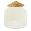 Trio Deckenleuchte, 1-flammig, Nickel-antik/ Holz Elmau