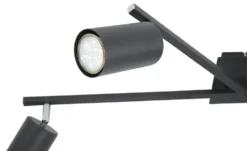 Trio Deckenspot, 5-flammig, schwarz Marley