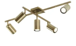 Trio Deckenstrahler, 5-flammig, altmessing