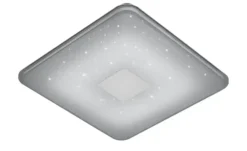 Trio LED-Deckenleuchte, Glas mit Effekt