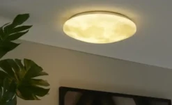 Trio LED-Deckenleuchte in Mondoptik `klein´