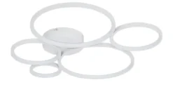 Trio LED-Deckenleuchte, Kreise, weiß Rondo