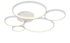 Trio LED-Deckenleuchte, Kreise, weiß Rondo