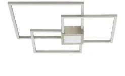 Trio LED-Deckenleuchte Nickel matt