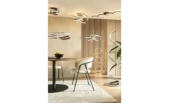 Trio LED-Deckenleuchte, schwarz `Ringe´ Rondo