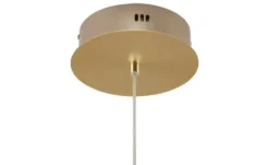Trio LED-Pendelleuchte messing matt, geschwungen Charivari