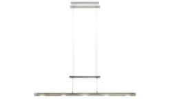 Trio LED-Pendelleuchte, nickel matt mit Dimmer