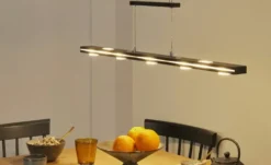 Trio LED-Pendelleuchte schwarz-matt