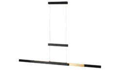 Trio LED-Pendelleuchte, schwarz mit Up & Down Light