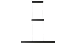 Trio LED-Pendelleuchte, schwarz mit Up & Down Light
