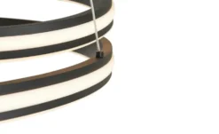 Trio LED-Pendelleuchte, schwarz ´gedreht´