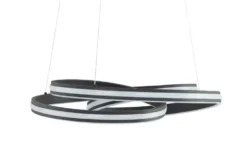 Trio LED-Pendelleuchte, schwarz ´gedreht´