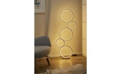 Trio LED-Stehleuchte, Schwarz, Kreise Rondo
