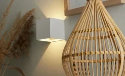 Trio LED-Wandleuchte, ´Kubus` weiß matt