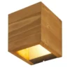 Trio LED-Wandleuchte, Pinienholz ´Kubus´