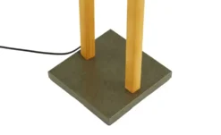 Trio Stehleuchte, 3-flammig, Nickel antik/Pinienholz Bell