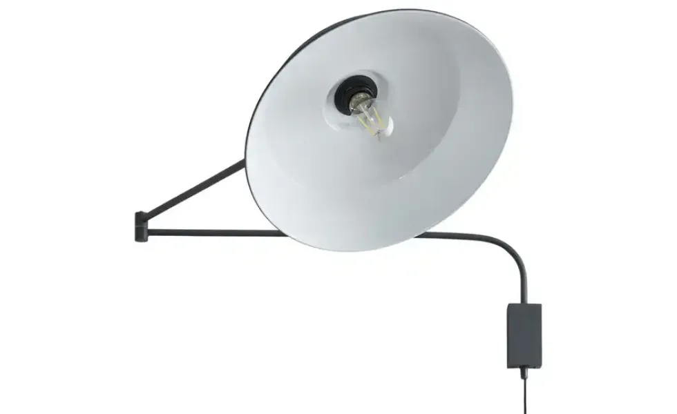 Trio Wandleuchte, 1-flammig, Metall schwarz