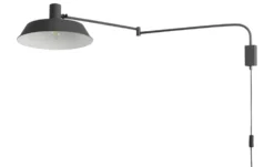 Trio Wandleuchte, 1-flammig, Metall schwarz