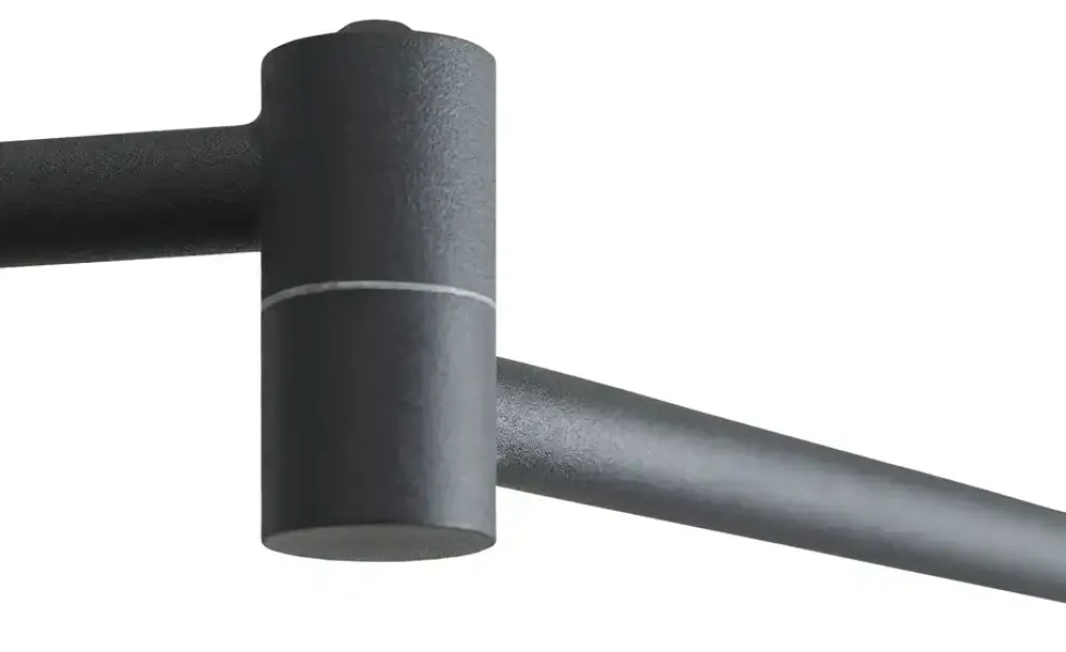 Trio Wandleuchte, 1-flammig, Metall schwarz