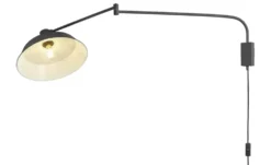 Trio Wandleuchte, 1-flammig, Metall schwarz