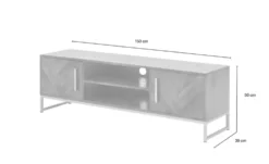 TV-Lowboard aus Massivholz Calatria