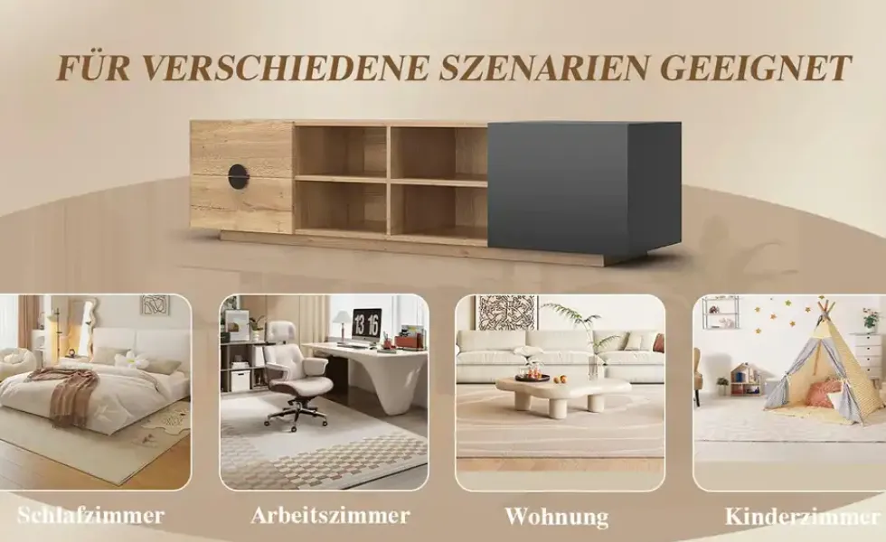 TV-Lowboard LED-Beleuchtung Quint