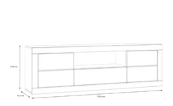 TV-Lowboard Push-to-Open Komili