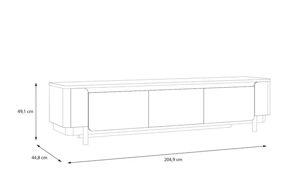 TV-Lowboard Softclose Santori