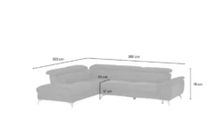 uno Ecksofa mit Relaxfunktion Danae