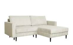 uno Ecksofa trendiger Cordstoff Livorno
