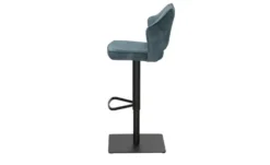 uno Barhocker in samtigem Velours Ginger