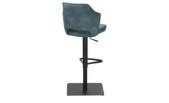uno Barhocker in samtigem Velours Ginger