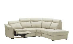 uno Ecksofa Leder und Kunstleder Barcelona