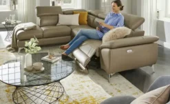 uno Ecksofa mit elektrischer Relaxfunktion Danae