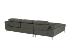 uno Leder-Ecksofa Danae klein
