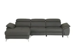 uno Leder-Ecksofa Danae klein