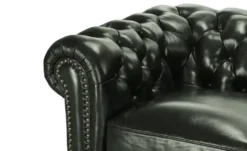 uno Ledersessel im Vintage-Look Chesterfield