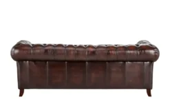 uno Ledersofa im Vintagelook Chesterfield