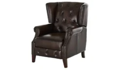 uno Relaxsessel aus Echtleder Chesterfield