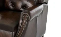 uno Relaxsessel aus Echtleder Chesterfield