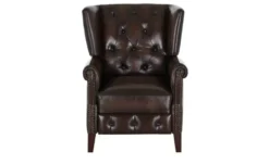 uno Relaxsessel aus Echtleder Chesterfield