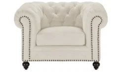 uno Sessel Chesterfield Stoff