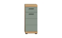 Unterschrank SCHLOONSEE, Breite 37cm, 1 Tür, 1 Schubkasten, 2 Fächer, MDF-Front in verschiedenen Farben erhältlich, Badmöbel, Badschrank, Kommode, Bad Schloonsee
